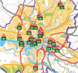Baustellen in Hamburg