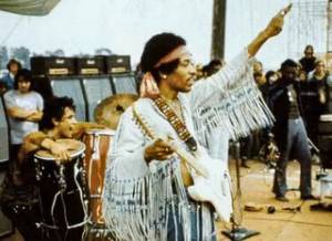 Jimi Hendrix live 1969 in Woodstock