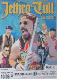 Konzertplakat Jethro Tull 10. Juni 2005 Bremerhaven