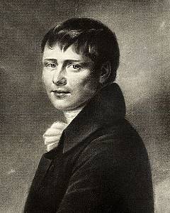 Heinrich von Kleist, Reproduktion einer Illustration von Peter Friedel