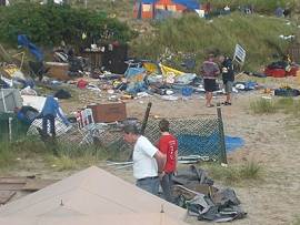 Tornado über Helgoland (Düne) 12.06.2010
