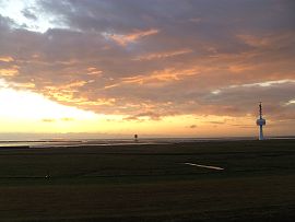 Sonnenuntergang auf der Insel Neuwerk (Juli 2009)