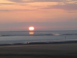 Sonnenuntergang auf der Insel Neuwerk (Juli 2009)