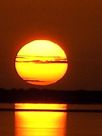 Sonnenuntergang auf der Insel Neuwerk (Juli 2009)