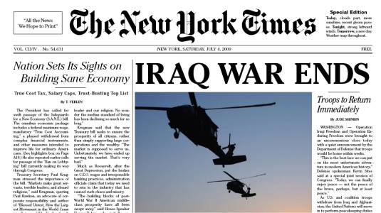 All the News We Hope to Print: The Yes Men's New York Times