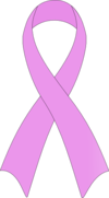 Rosa Schleife - Symbol der Solidarität mit an Brustkrebs erkrankten Frauen
