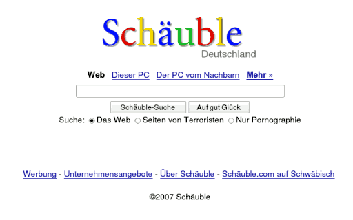 Schäuble googelt