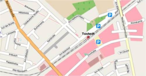 Tostedt Bahnhof bei Openstreetmap