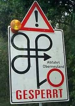 Schwindelerregende Umleitung: Abfahrt Bremen-Oberneuland