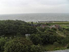 Blick Richtung Süden zum Jachthafen