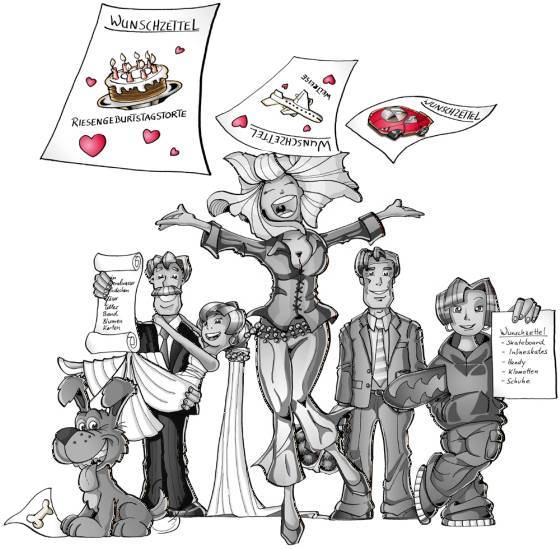 Wünsche - Wunschzettel