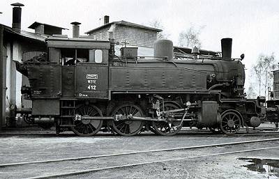 Die Lok 412 stand seit 1949 in Diensten der Wilstedt-Zeven-Tostedter Eisenbahn