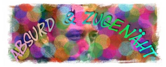 Albert Camus: Absurd und zugenäht © Collage Wilfried Albin