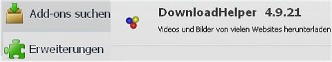 Add-on für Firefox: DownloadHelper