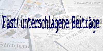 (Fast) unterschlagene Beiträge