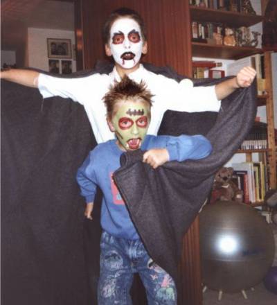 Unsere Kinder zu Halloween 2001