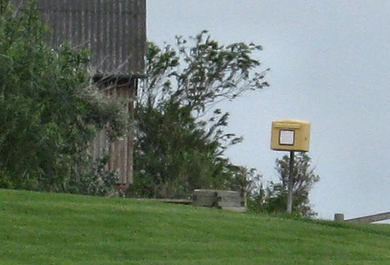 Hallig Hooge 2017: Briefkasten auf der Ockelützwarft