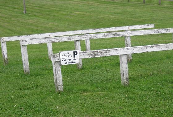 Hallig Hooge 2017: Fahrradparkplatz