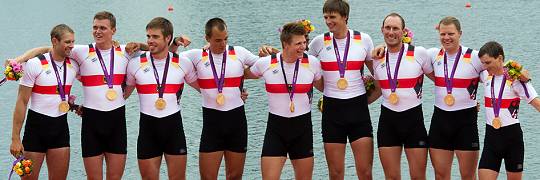Olympia 2012 London: Gold für den Deutschland-Achter (Rudern)