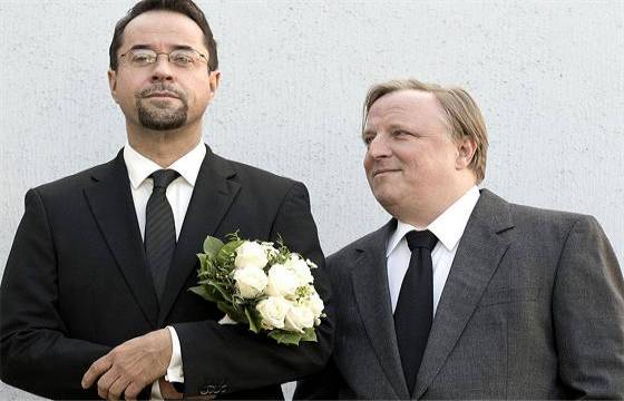 Hochzeitsfoto Thiel und Boerne (Tatort Münster 2015: Erkläre Chimäre)