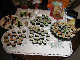 Heiligabend bei Albinz 2013: Sushi