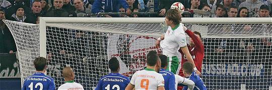 Schalke 04 – Werder Bremen 22. Spieltag 2014/15: Prödl erzielt den Ausgleich per Kopfball