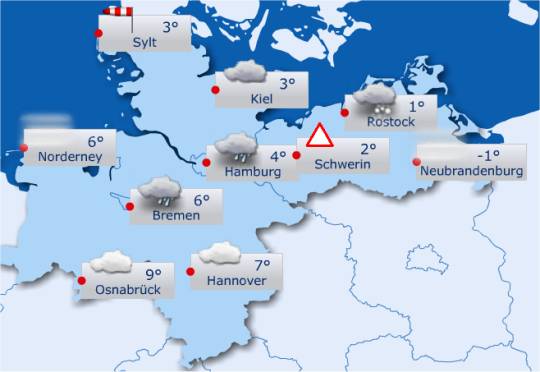 Wetter in Norddeutschland – 24.12.2012 (Heiligabend)
