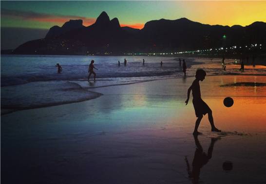 Fußball am Strand (Copacabana)
