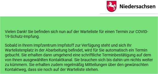 Warten aufs Impfen ...