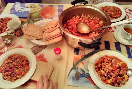 Weihnachtsurlaub in Grainau ganz vegan: Chili SIN Carne - © Jan Albin