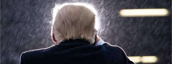 Trump – allein im Regen